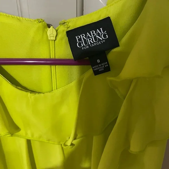 Prabal Gurung Neon Yellow Dress - Picture 2 of 6